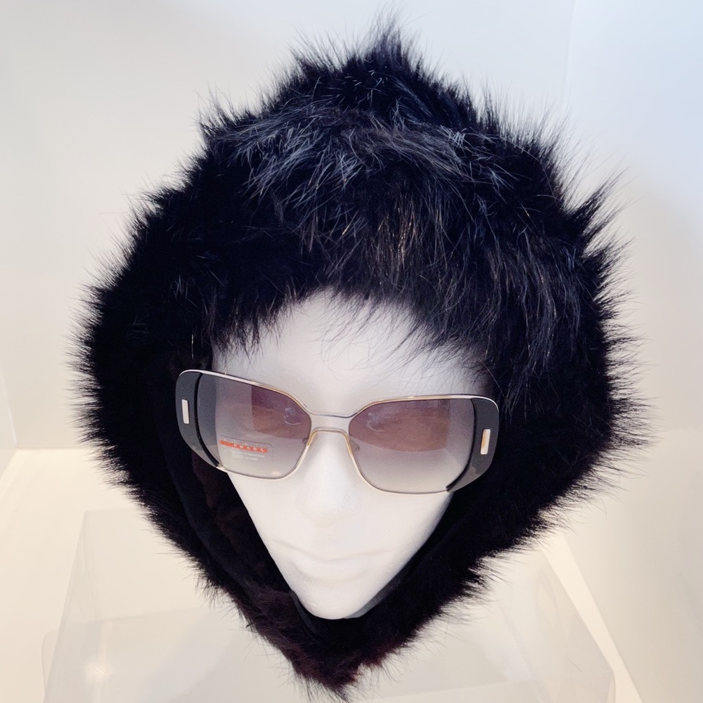 Vintage Black Fur Hat